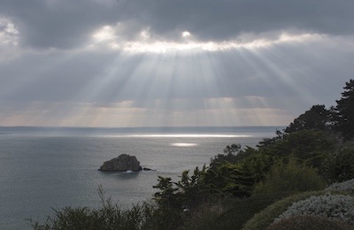 Photo - lumière hivernale sur la baie de Lannion