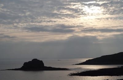 Photo : winter light over the sea