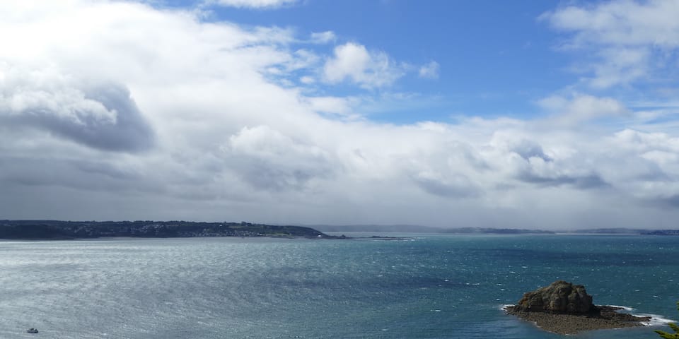 Changeable weather over the Bay of Lannion