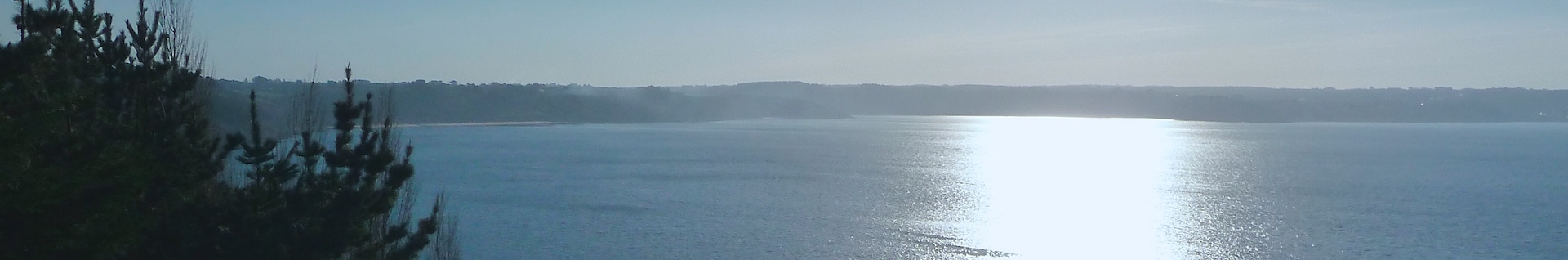 vue mer du gîte en hiver