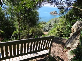 Vue sur la mer depuis le coin détente