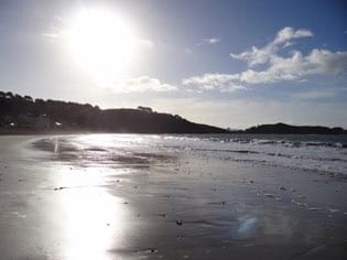 Beach Tresmeur in winter